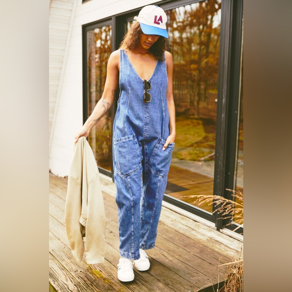 Free People High Roller Jumpsuit Overalls size XS